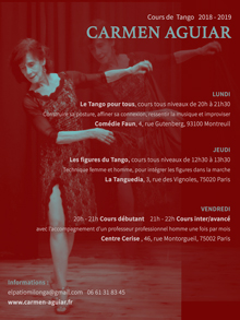Cours de Tango avec Carmen Aguiar