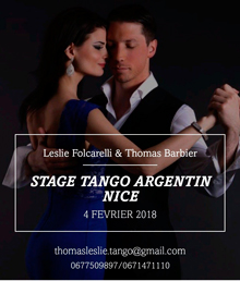  Stage Tango Argentin à Nice 