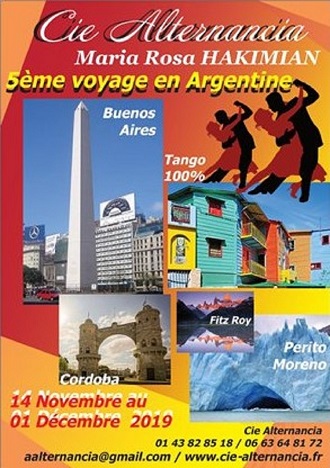 5è Voyage en Argentine Du 14 Novembre au 01 Décembre 2019Tarbes en Tango